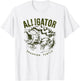 Alligator snapping turtle, vintage design for reptile lovers T-Shirt - T-Shirt | White