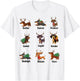 Funny Dachshund Names For Christmas Dancer . Dasher T-Shirt - T-Shirt | White