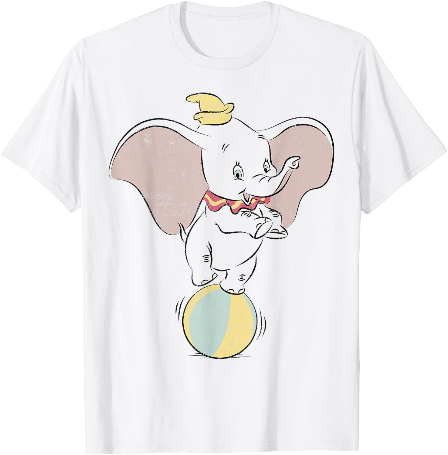 Disney Dumbo Ball Portrait T-Shirt - T-Shirt | White