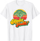 Kale Yeah! Funny Vegetable Vintage Retro 80s Sunset Garden T-Shirt - T-Shirt | White
