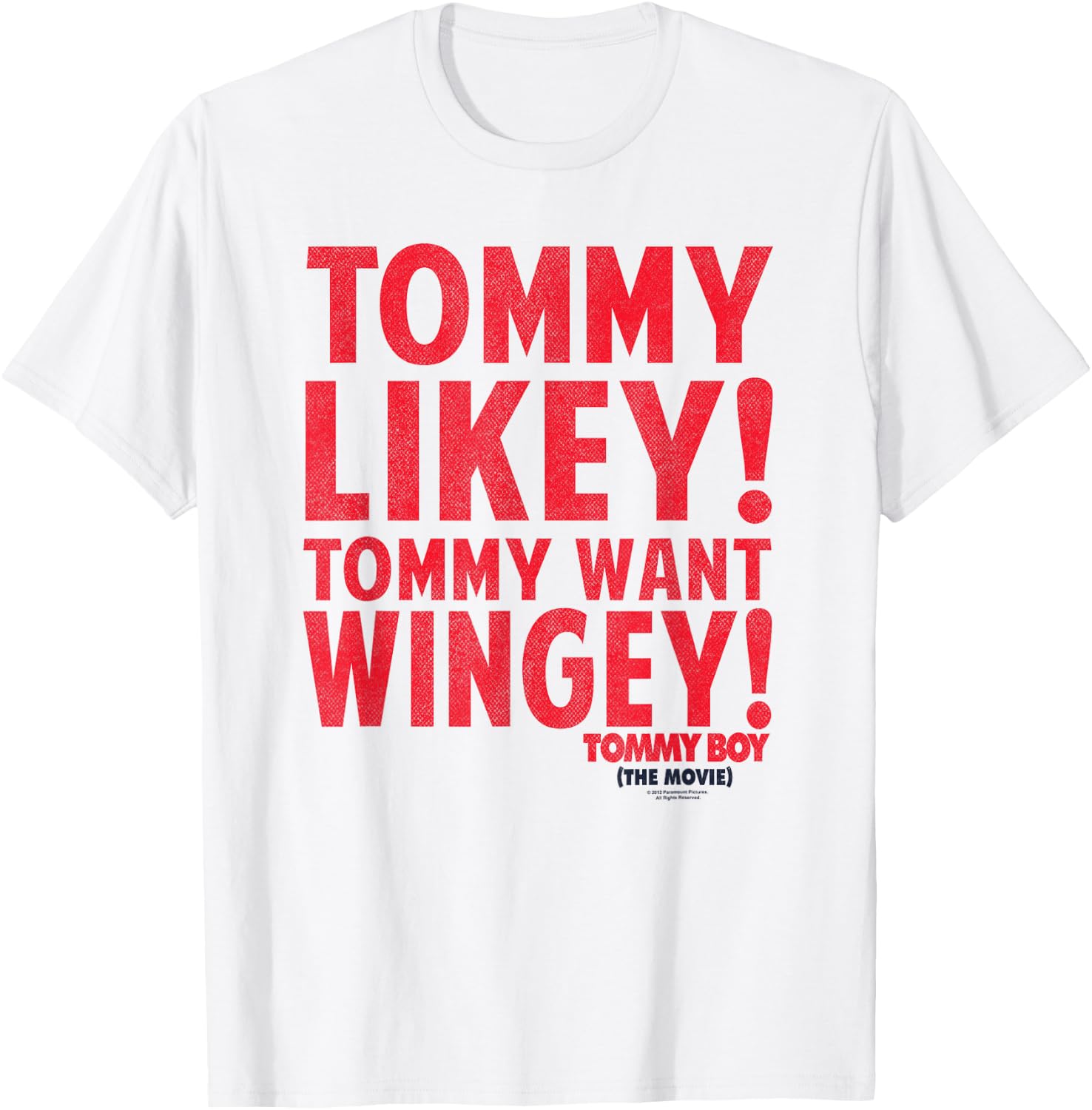 Tommy Boy Want Wingey T-Shirt - T-Shirt | White