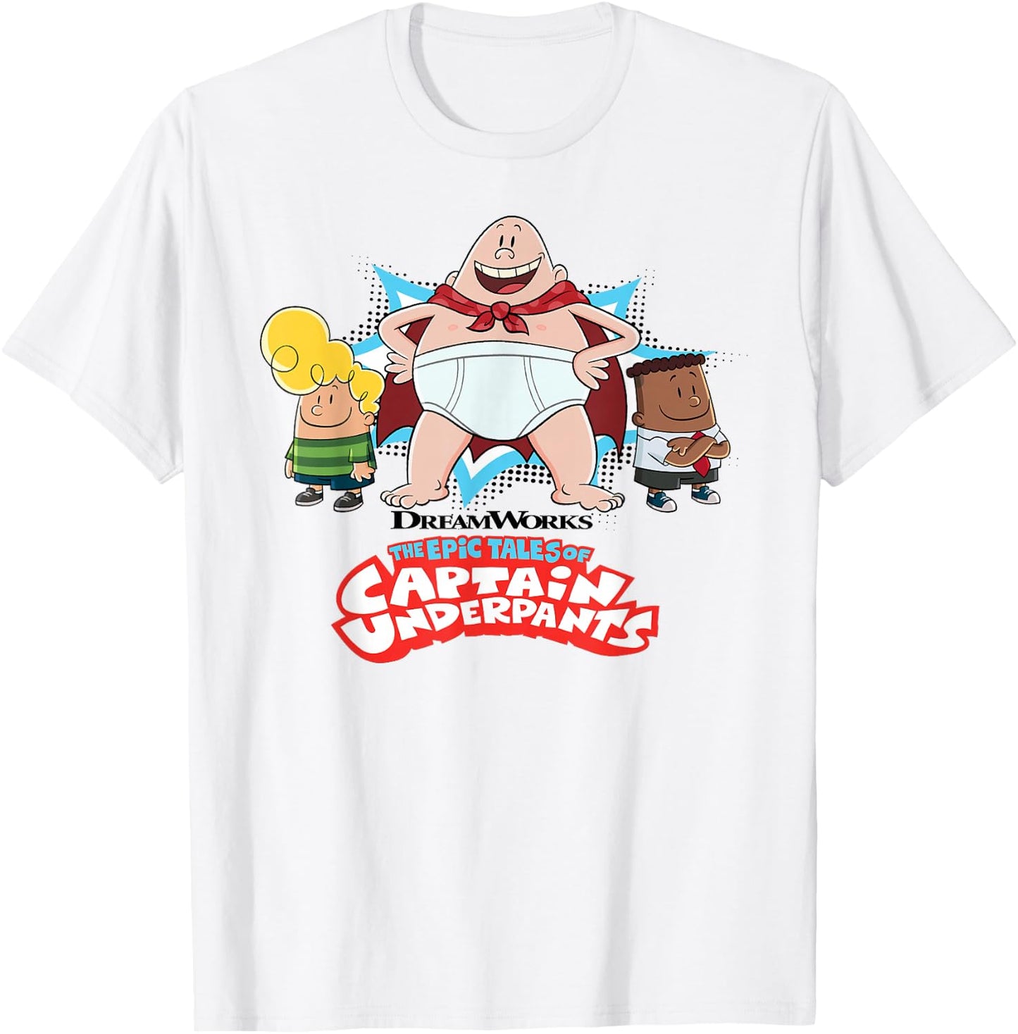 Captain Underpants The First Epic Movie Captain Pose T-Shirt - T-Shirt | White