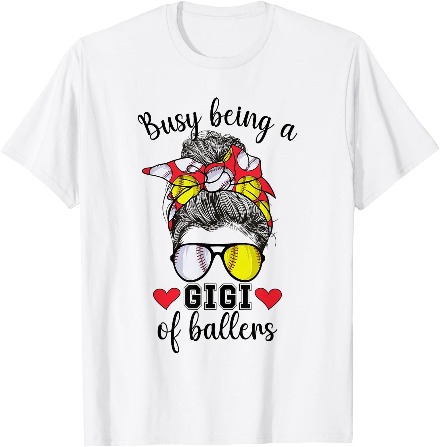 Softball Baseball Gigi Of Ballers Baseball Softball Gigi T-Shirt - T-Shirt | White