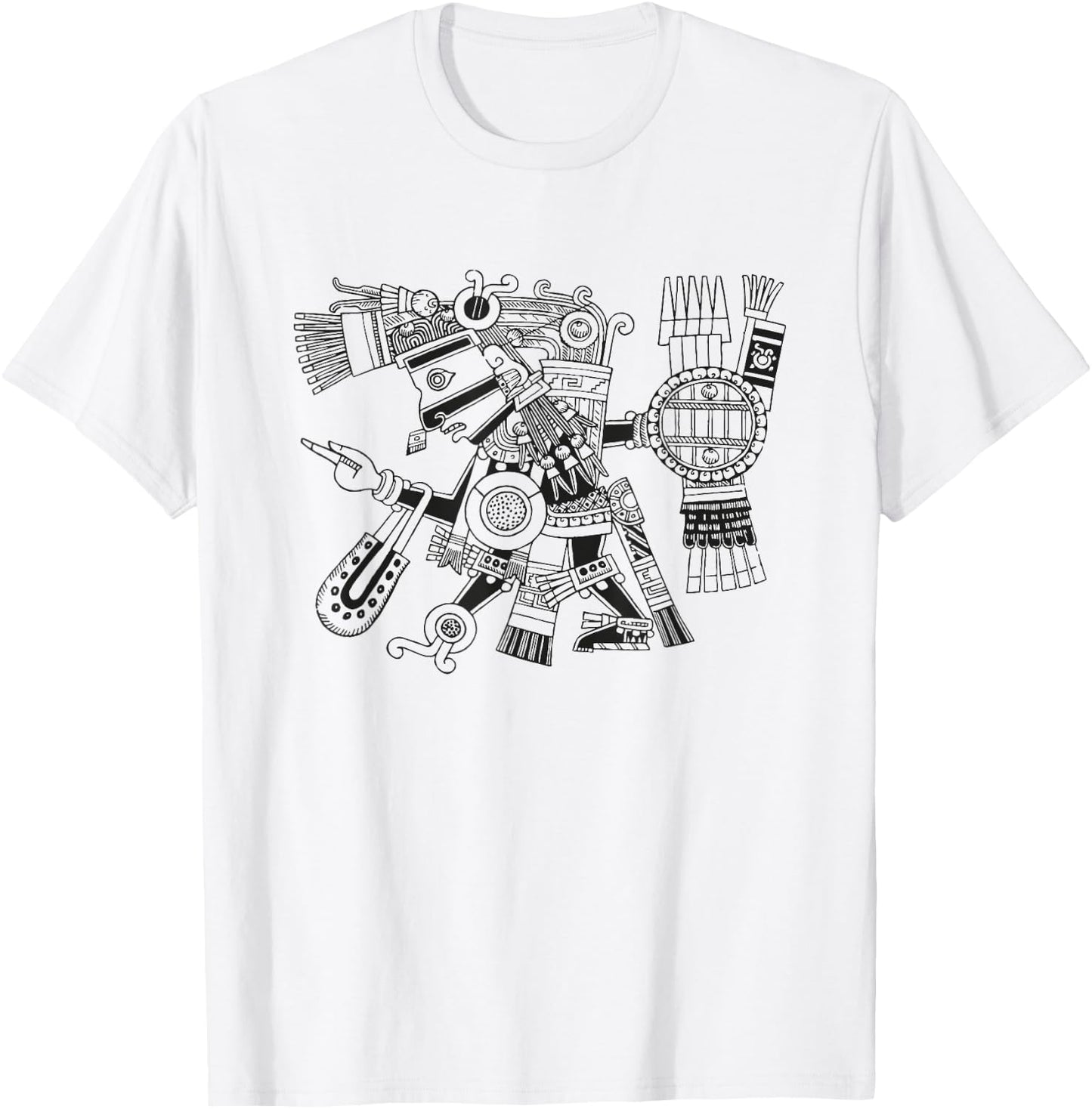 Maya patron deity Tezcatlipoca warrior Aztec Indians Mexico T-Shirt - T-Shirt | White