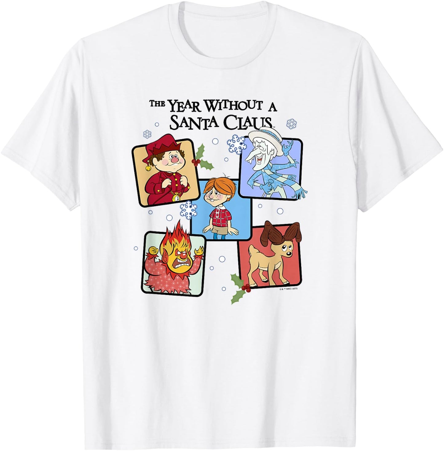 The Year Without A Santa Claus Group Shot Box Up T-Shirt - T-Shirt | White