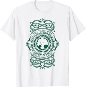 Magic: The Gathering Green Forest Mana T-Shirt - T-Shirt | White