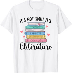 It's Not Smut It's Literature Dark Romance Smutt Book Lover T-Shirt - T-Shirt | White