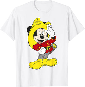 Disney Mickey Mouse Firefighter Outfit T-Shirt - T-Shirt | White