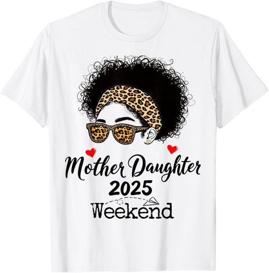 Cute Mother Daughter Weekend 2025 Family Vacation Girls Trip T-Shirt - T-Shirt | White