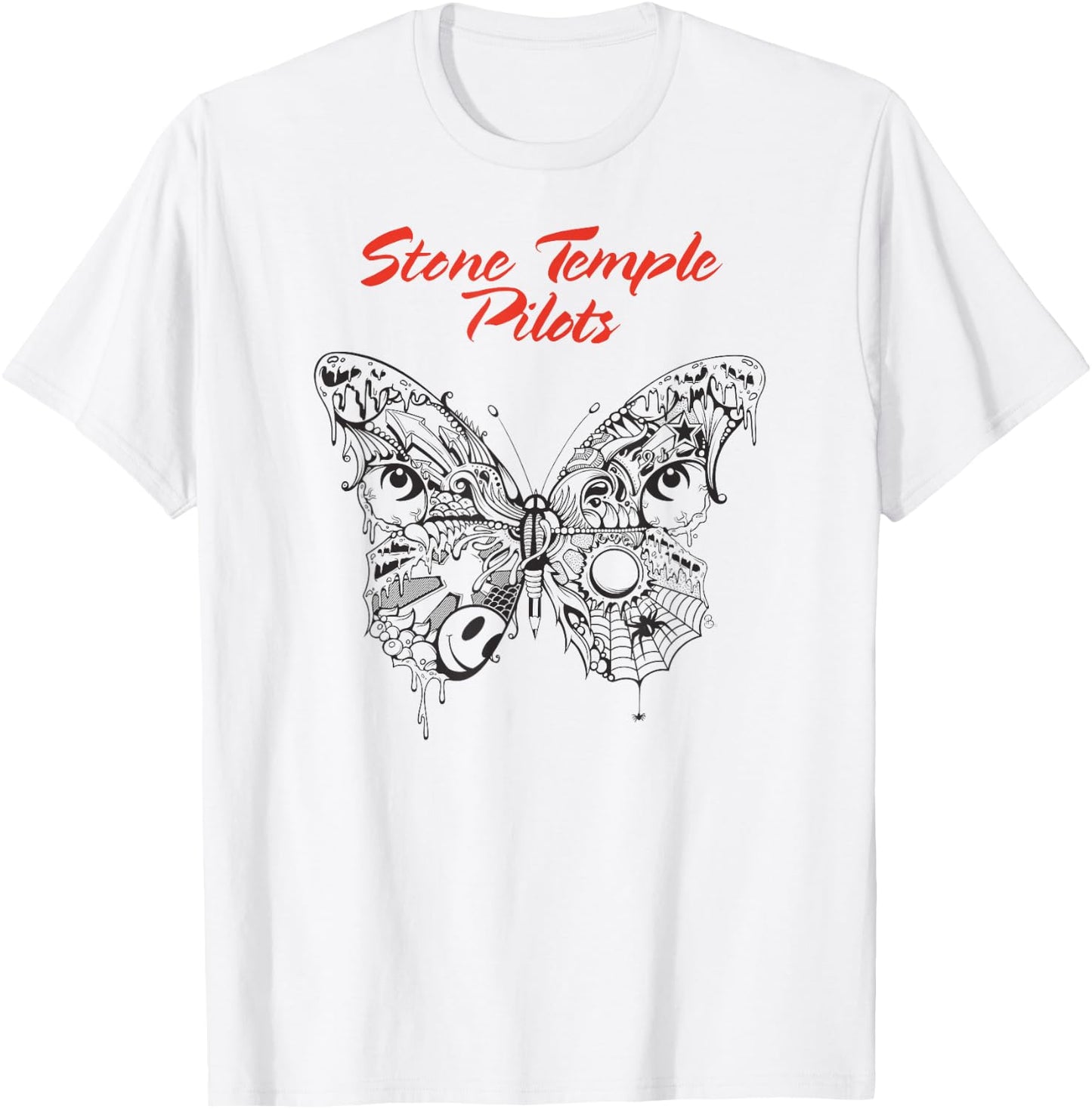 Stone Temple Pilots – Butterfly T-Shirt - T-Shirt | White
