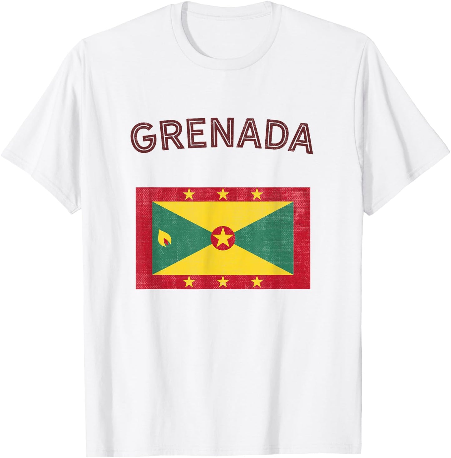 Grenada Flag T-Shirt - T-Shirt | White