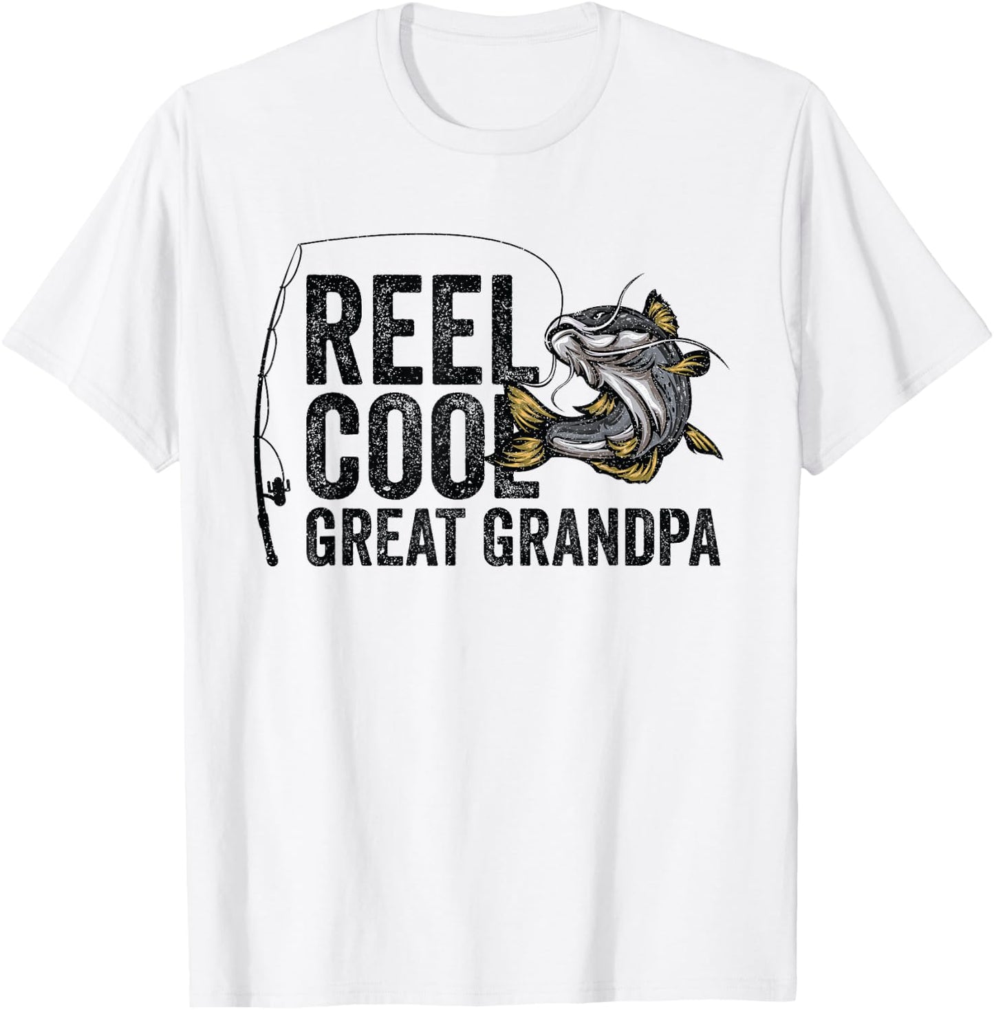 Reel Cool Great Grandpa Angling Angler Fisherman Fishing T-Shirt - T-Shirt | White