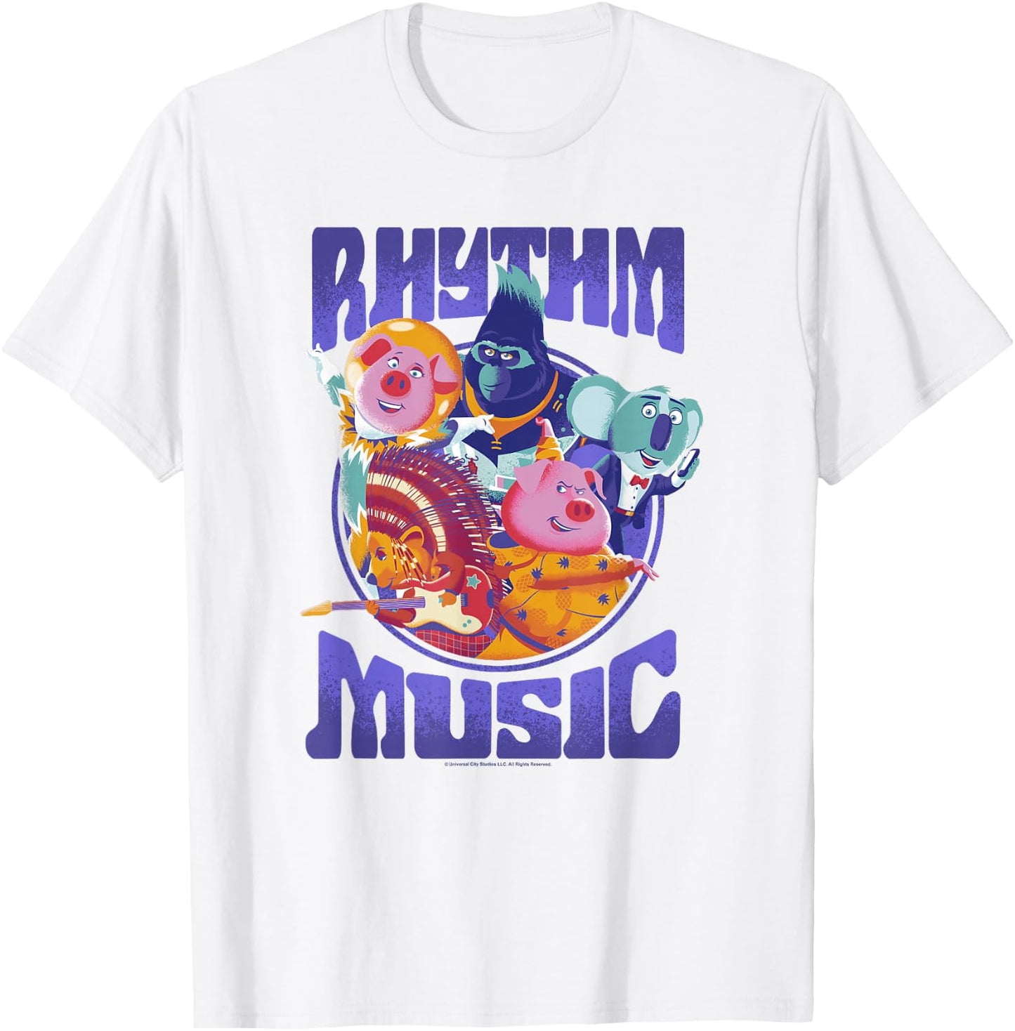 Sing 2 Rhythm And Music Group Poster T-Shirt - T-Shirt | White