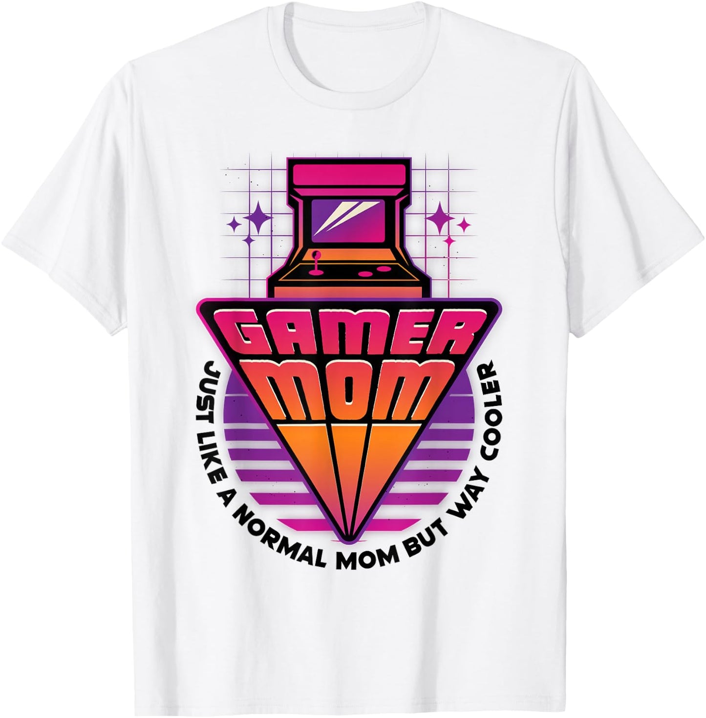 Gamer Mom Mother's Day Arcade Video Game Gaming Mommy Mama T-Shirt - T-Shirt | White