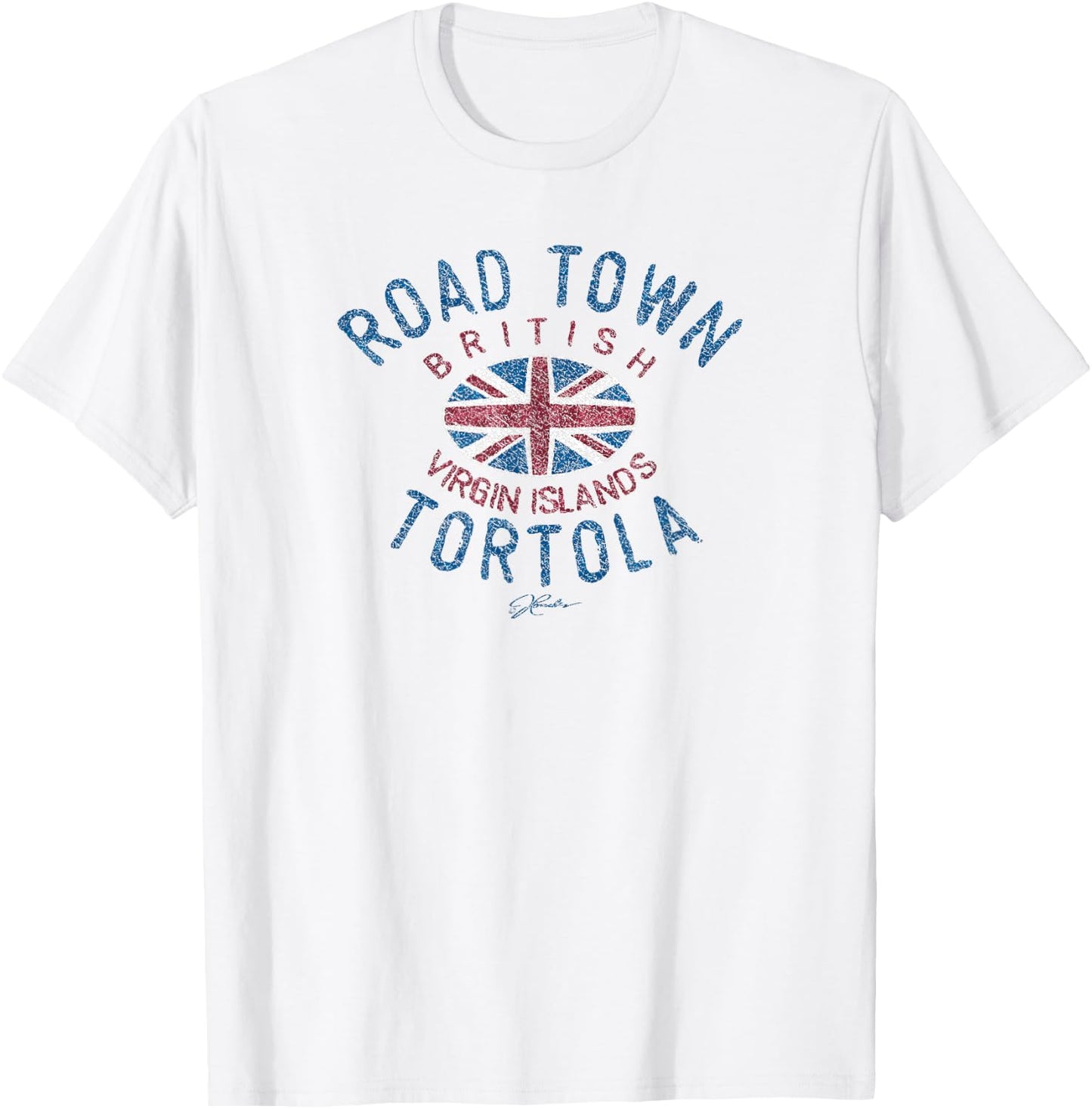 JCombs: Road Town, Tortola, BVI T-Shirt - T-Shirt | White