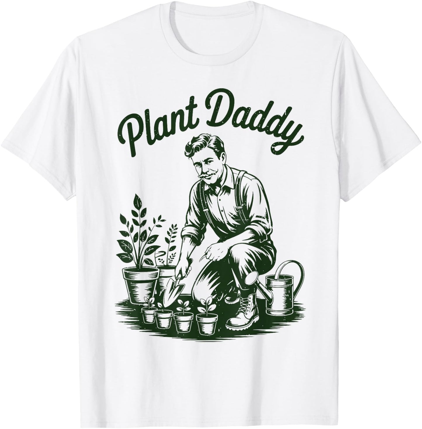 Garden Dad Father Day Gift Plant Daddy Papa Husband Gardener T-Shirt - T-Shirt | White