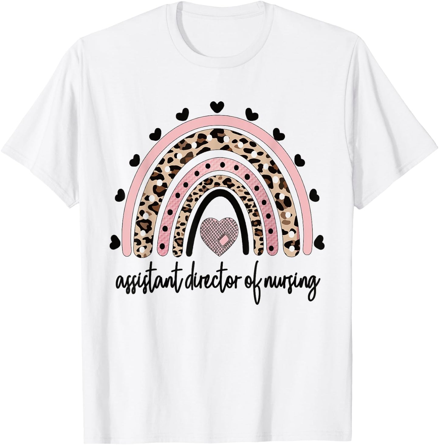 Nursing Assistant Director Of Nursing Rainbow T-Shirt - T-Shirt | White