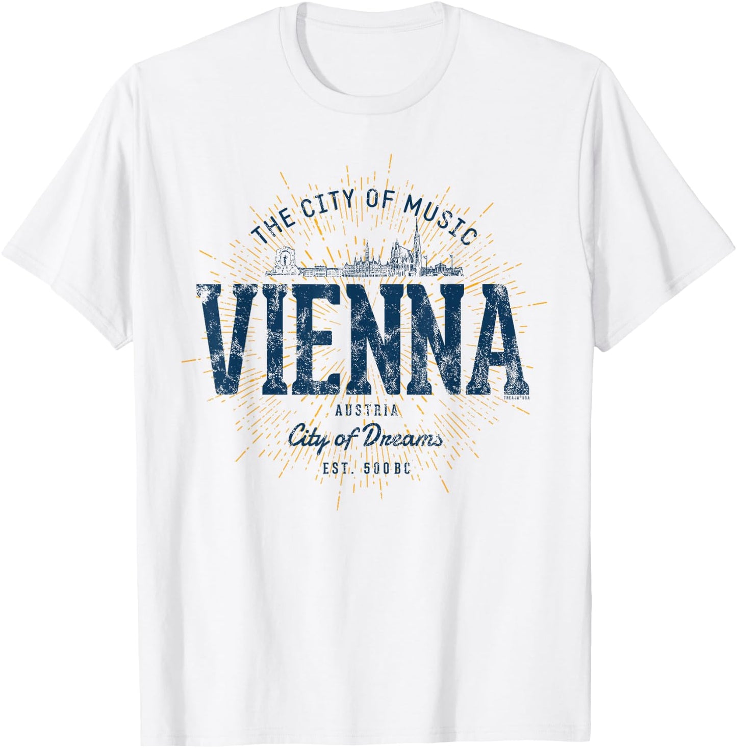 Vintage Vienna Retro T-Shirt - T-Shirt | White