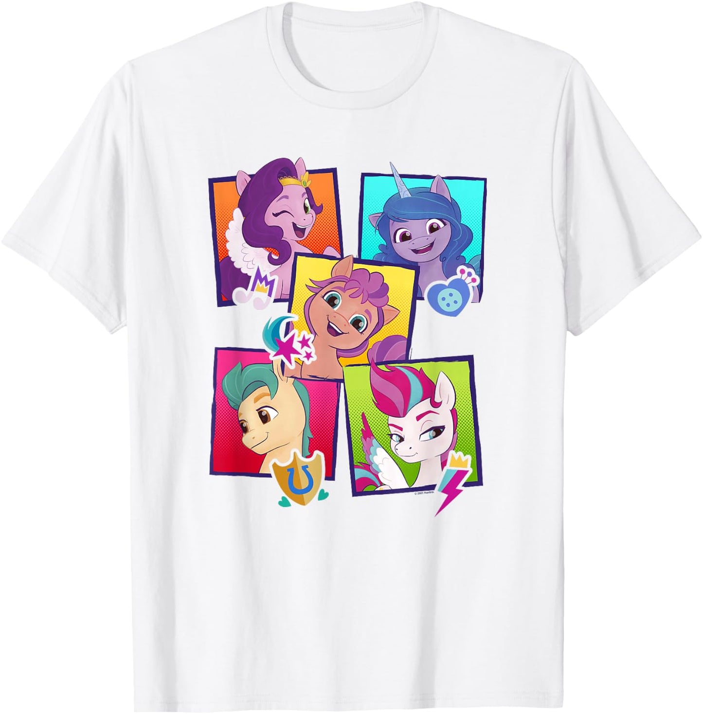 My Little Pony: A New Generation Group Pony Boxes T-Shirt - T-Shirt | White