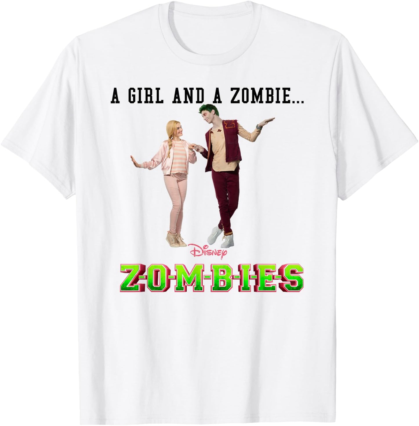 Disney - Zombies A Girl and A Zombie T-Shirt - T-Shirt | White