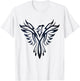 Night Sky Stars Phoenix Mythical Bird Rising Born Again T-Shirt - T-Shirt | White