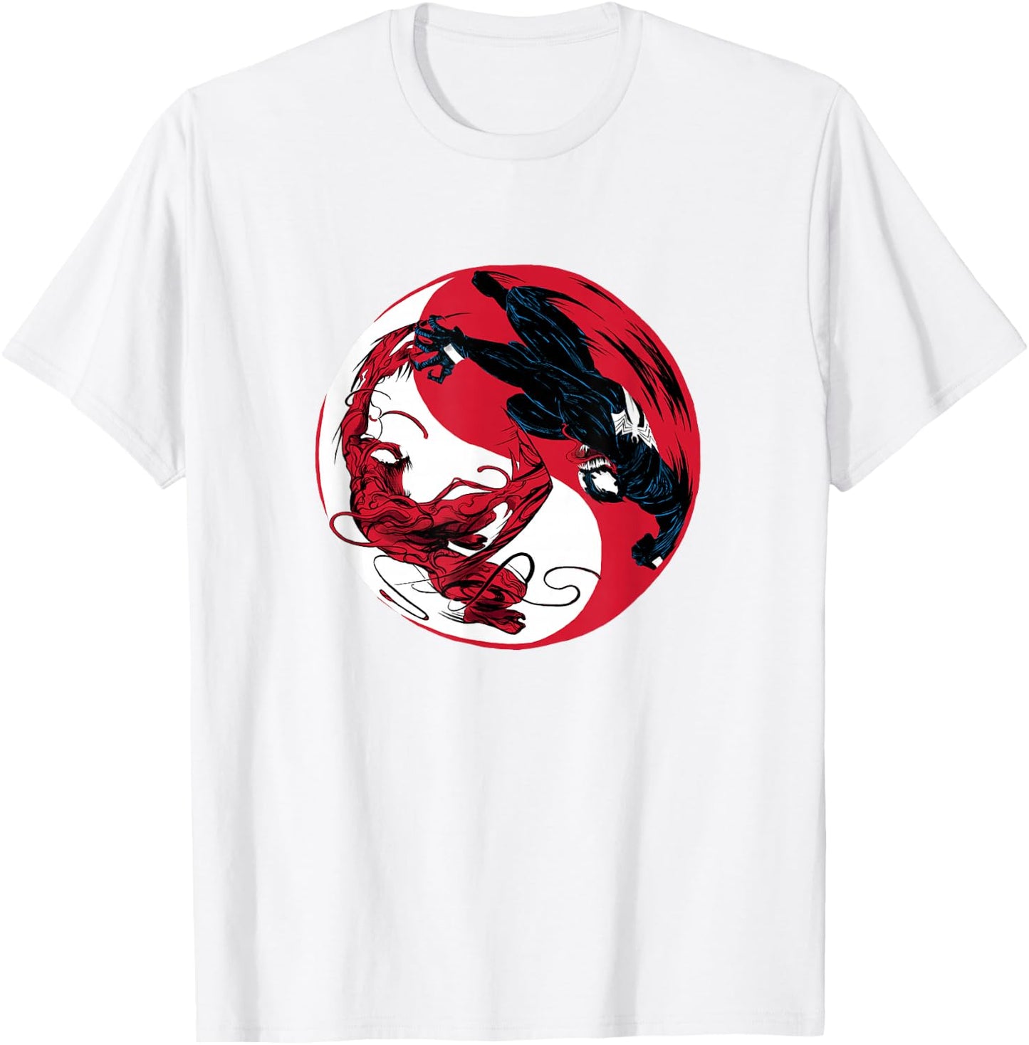 Marvel Venom: Let There Be Carnage Yin Yang T-Shirt - T-Shirt | White