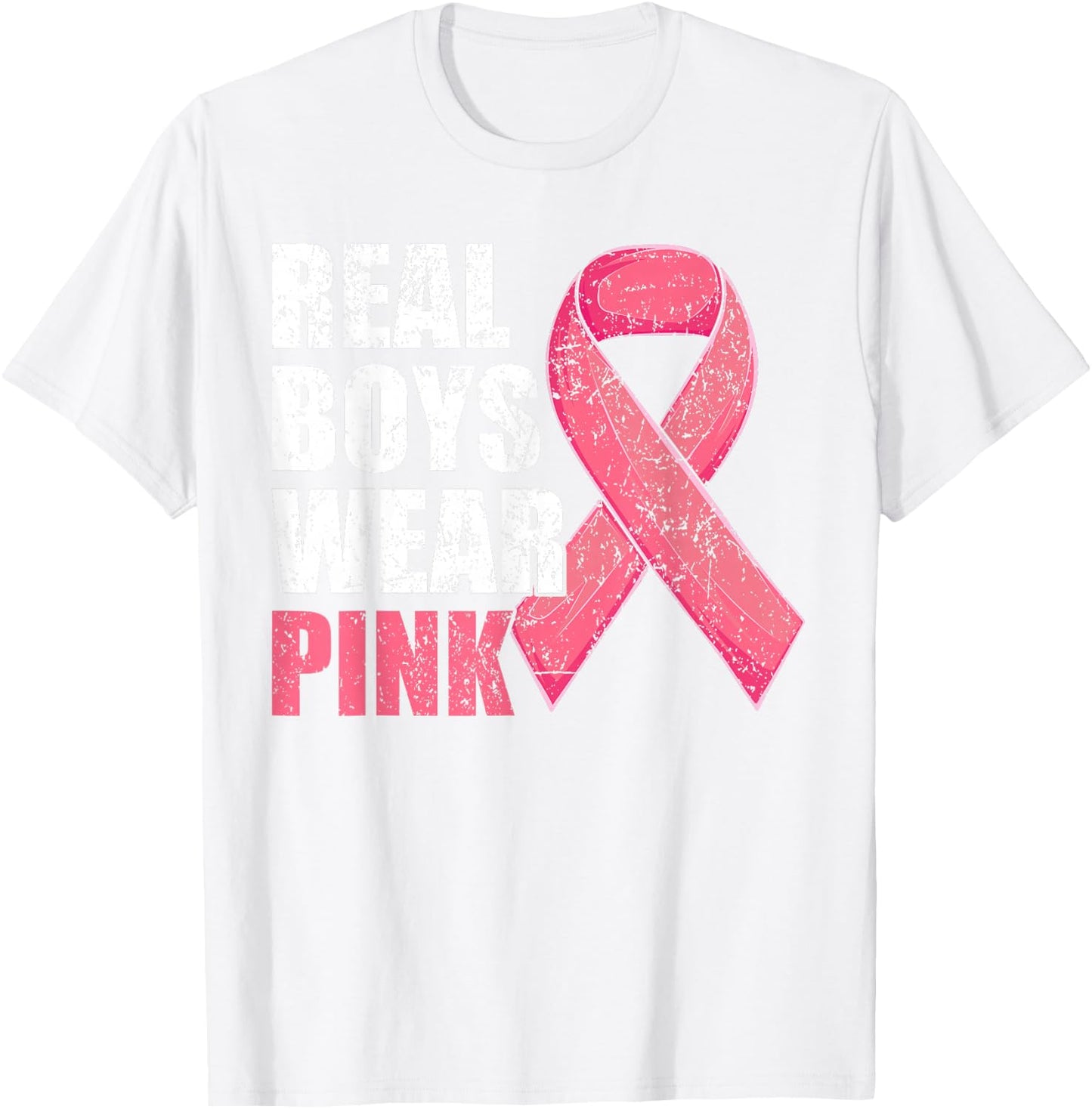 Breast Cancer Shirt for Boys Kids Toddlers T-Shirt - T-Shirt | White