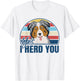 Funny Australian Shepherd Yes I Herd You Aussie Dog Lover T-Shirt - T-Shirt | White