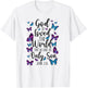 Christian Bible Verse Quote Butterfly John 3:16 T-Shirt - T-Shirt | White