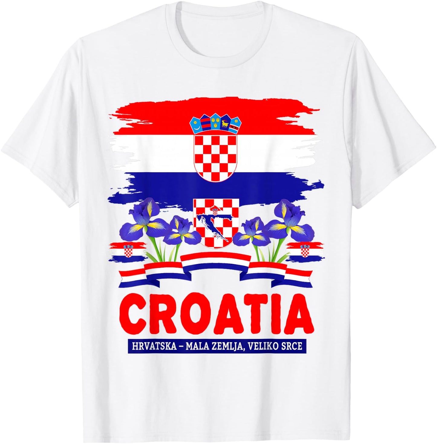 Hrvatska Croatian Flag Outfit Idea for Kids & Croatia Flag T-Shirt - T-Shirt | White