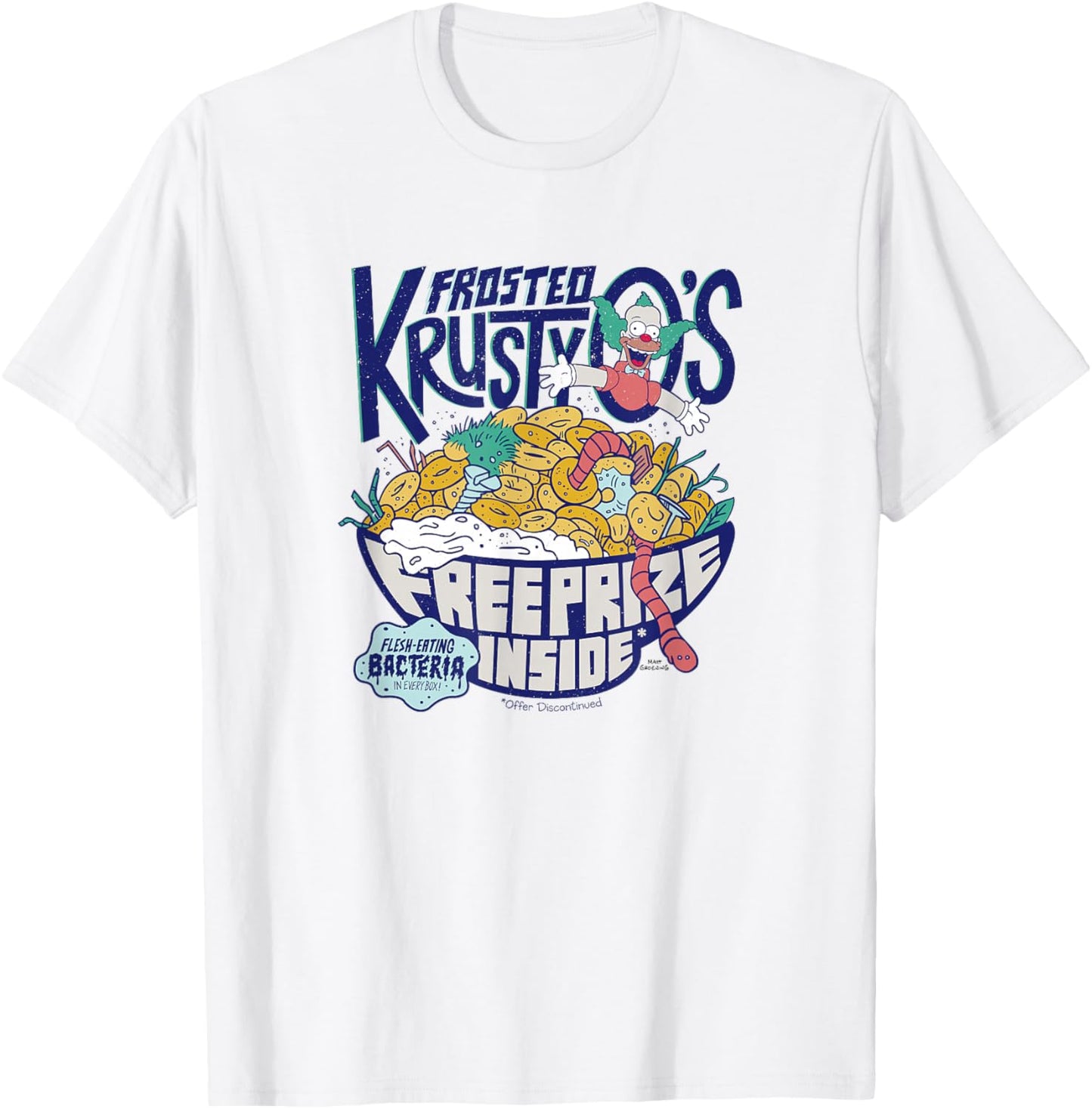 The Simpsons Frosted Krusty O's T-Shirt - T-Shirt | White