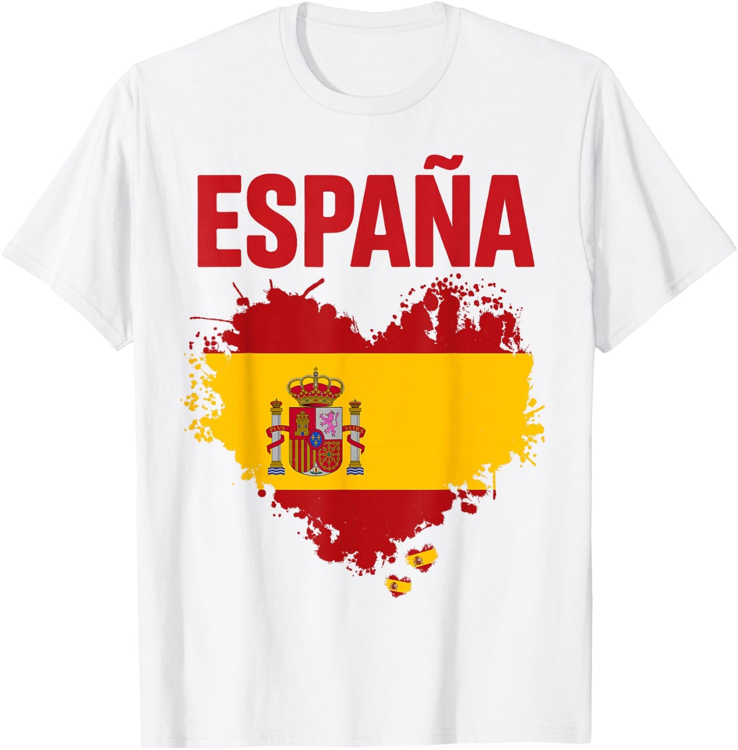 Spanish Flag Idea for Kids España Bandera española Spain T-Shirt - T-Shirt | White