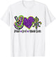 Peace Sign Heart Fleur De Lys Hippie Peace Love Mardi Gras T-Shirt - T-Shirt | White