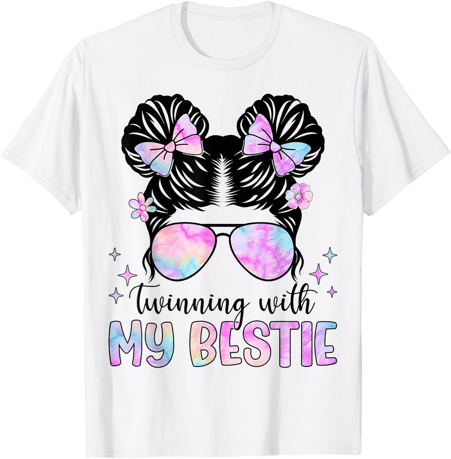 Twinning with My Bestie Spirit Week Girls T-Shirt - T-Shirt | White