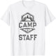 Vintage CAMP STAFF Campground Crew Campsite Team Camping T-Shirt - T-Shirt | White