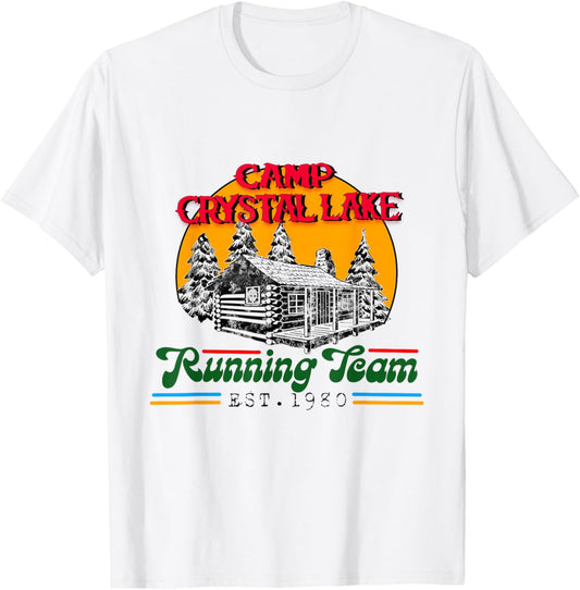 Crystal Lake Running Team T-Shirt - T-Shirt | White