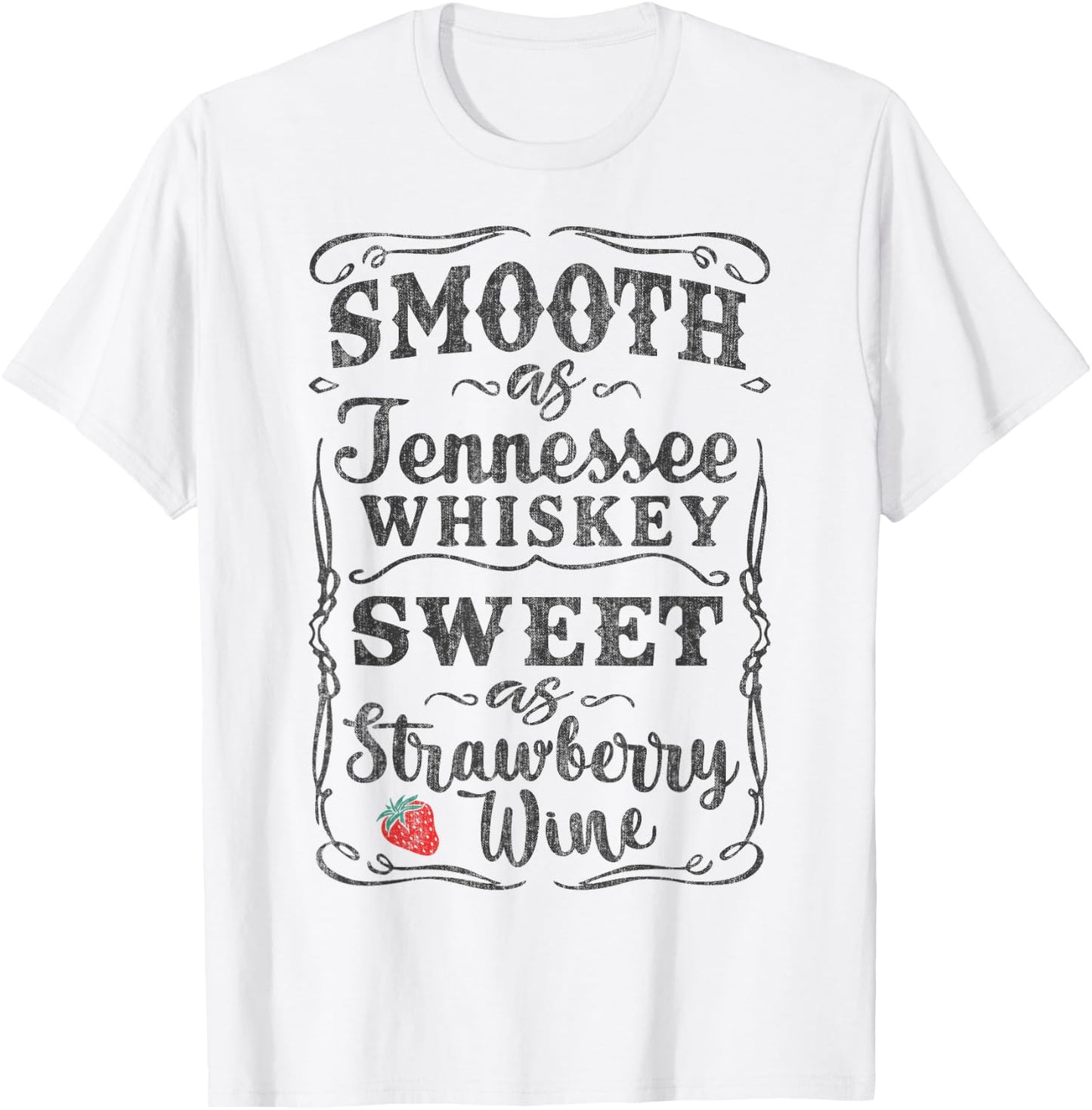 Smooth as Tennessee Whiskey Funny Humour Vacation T-Shirt - T-Shirt | White
