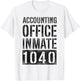 Accountant Bookkeeper Accounting Prison Jail Halloween T-Shirt - T-Shirt | White