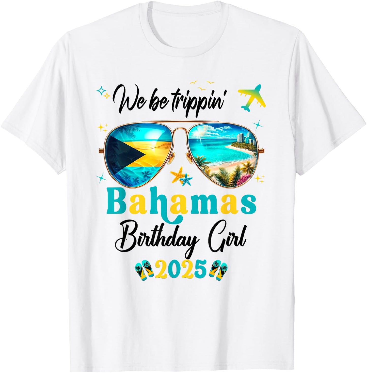 Nassau Bahamas Family Vacay Birthday Girl Crew Group T-Shirt - T-Shirt | White