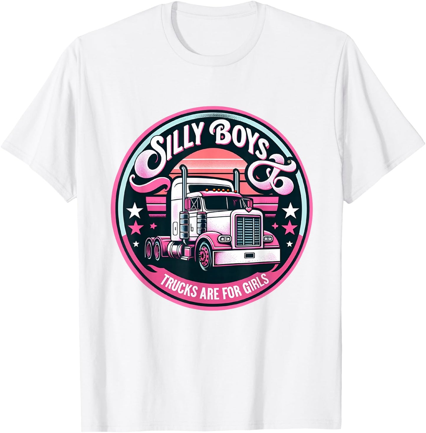 Female truck driver trucks are for girls trucker girl Women T-Shirt - T-Shirt | White