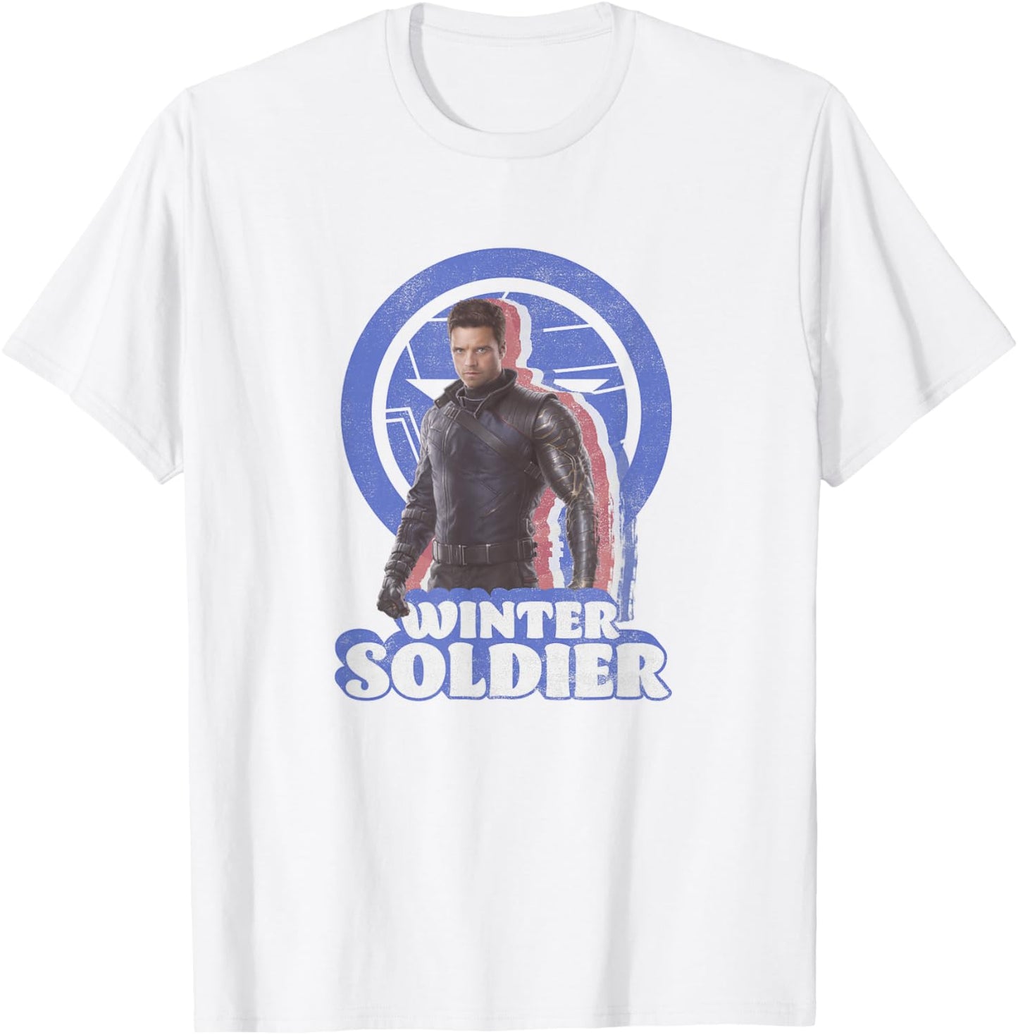 Marvel The Falcon and The Winter Soldier Bucky Retro T-Shirt - T-Shirt | White