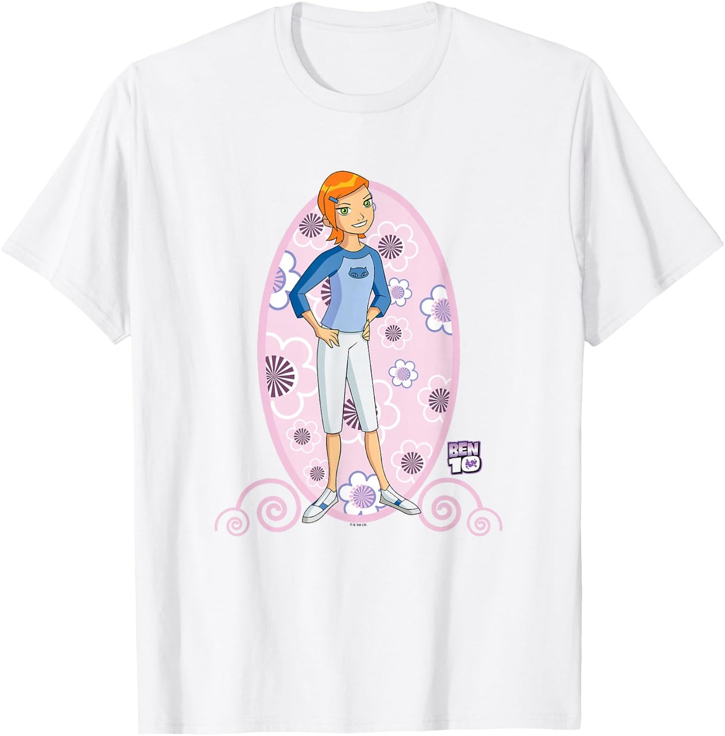 Ben 10: Alien Force Kid Gwen Tennyson Full Body Portrait T-Shirt - T-Shirt | White