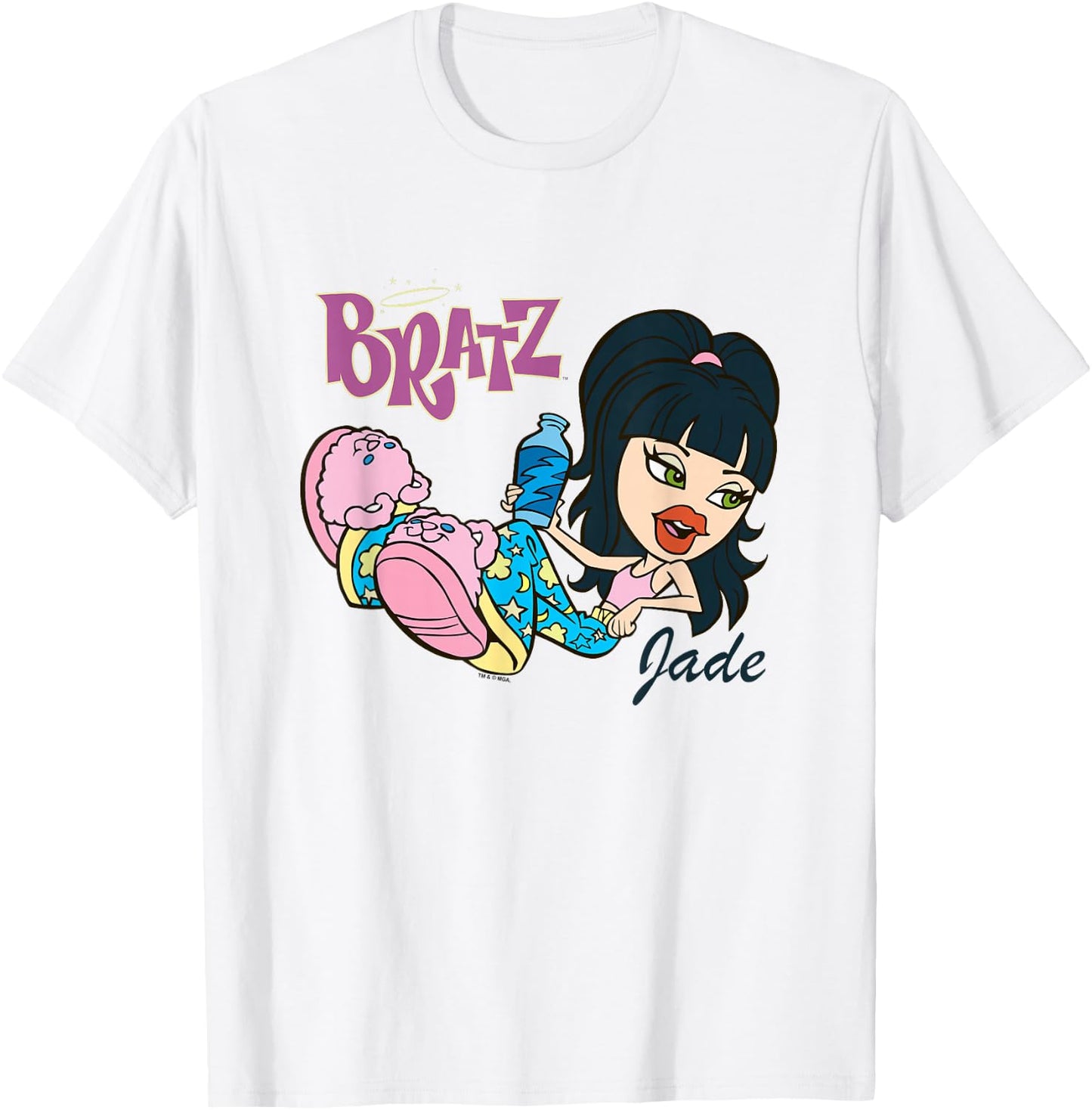 Bratz BFFs Sleepover Jade Chilling In Her Pajamas T-Shirt - T-Shirt | White