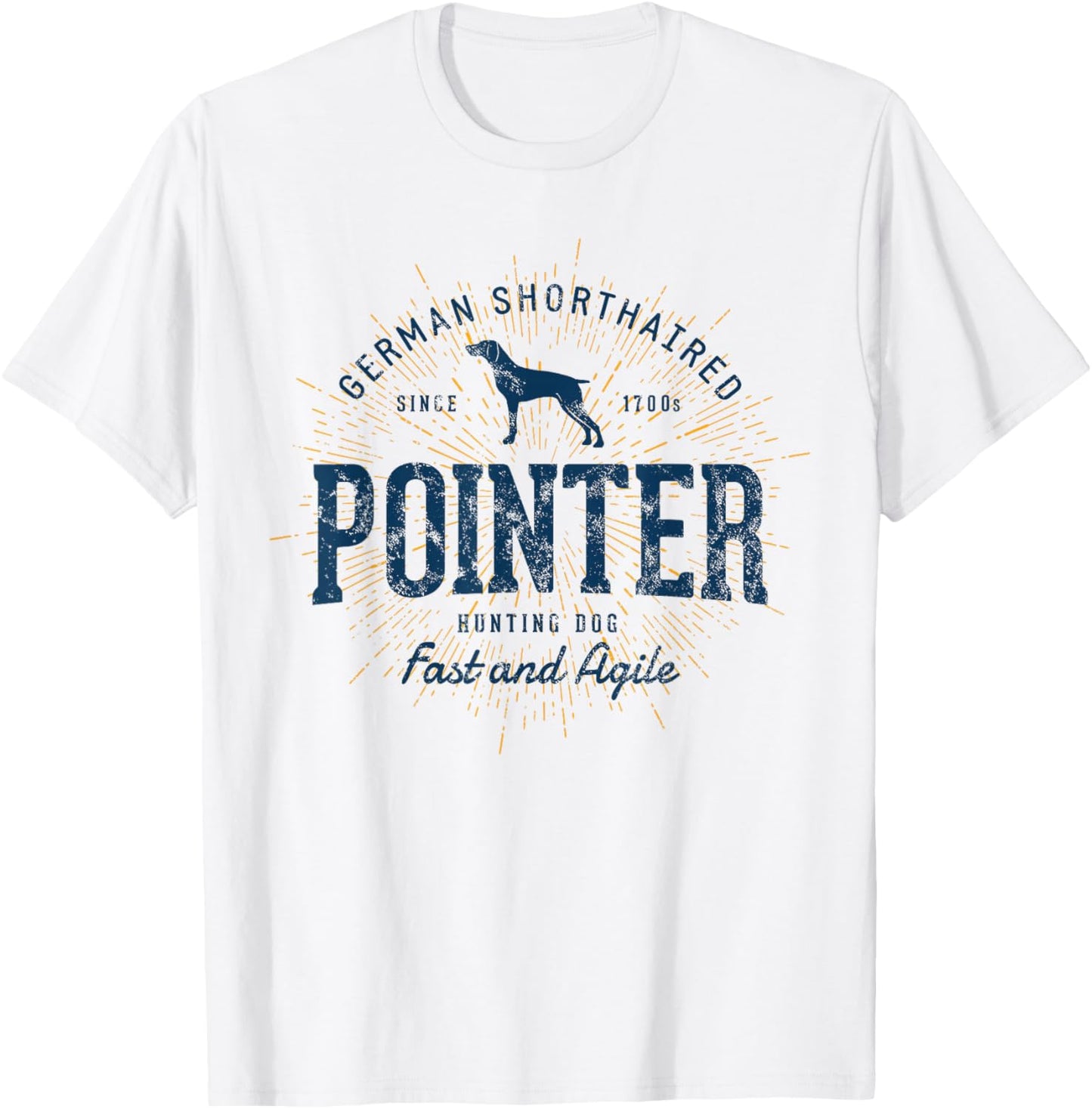 Vintage German Shorthaired Pointer Retro T-Shirt - T-Shirt | White
