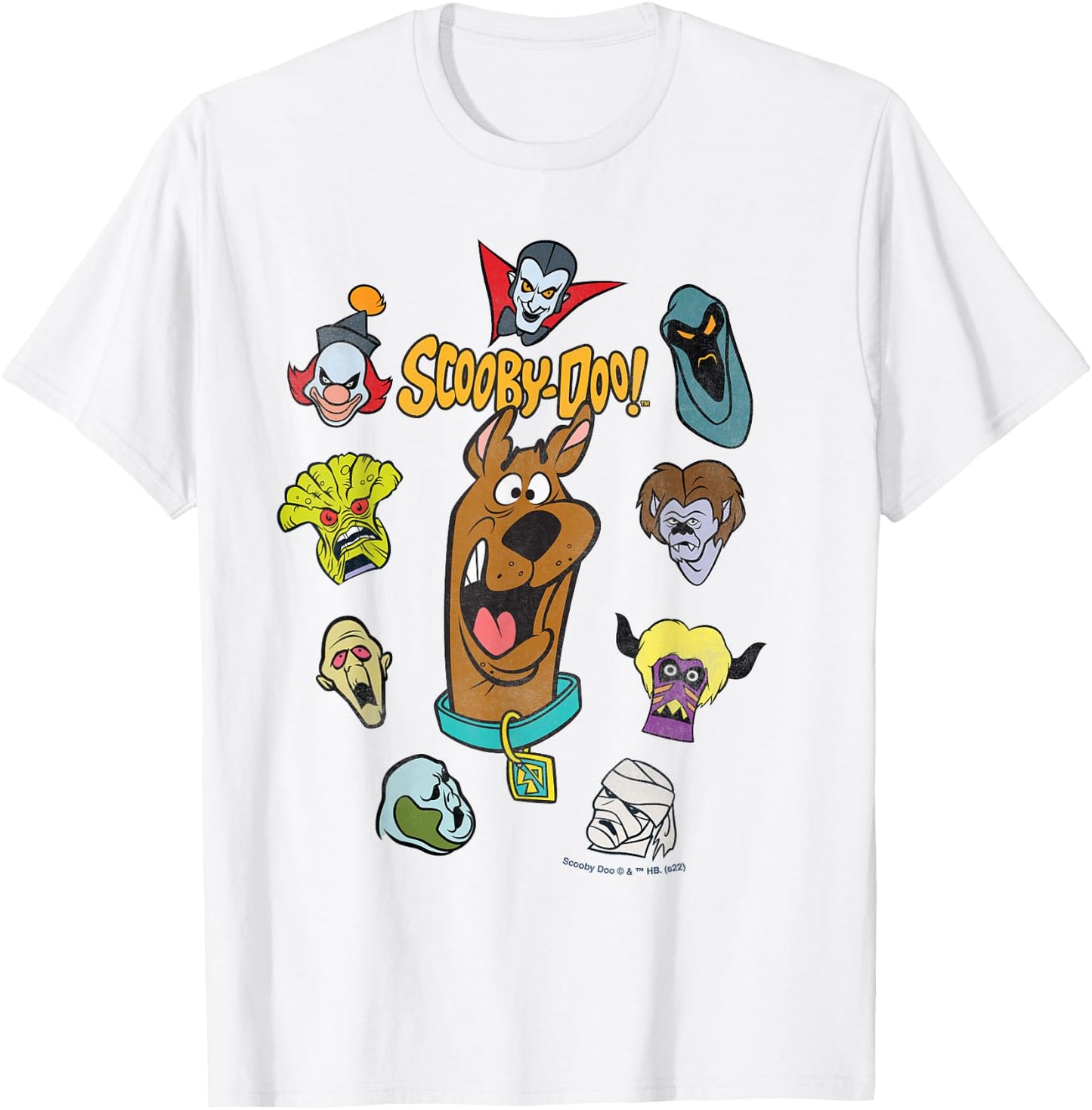 Scooby Doo Floating Heads T-Shirt - T-Shirt | White
