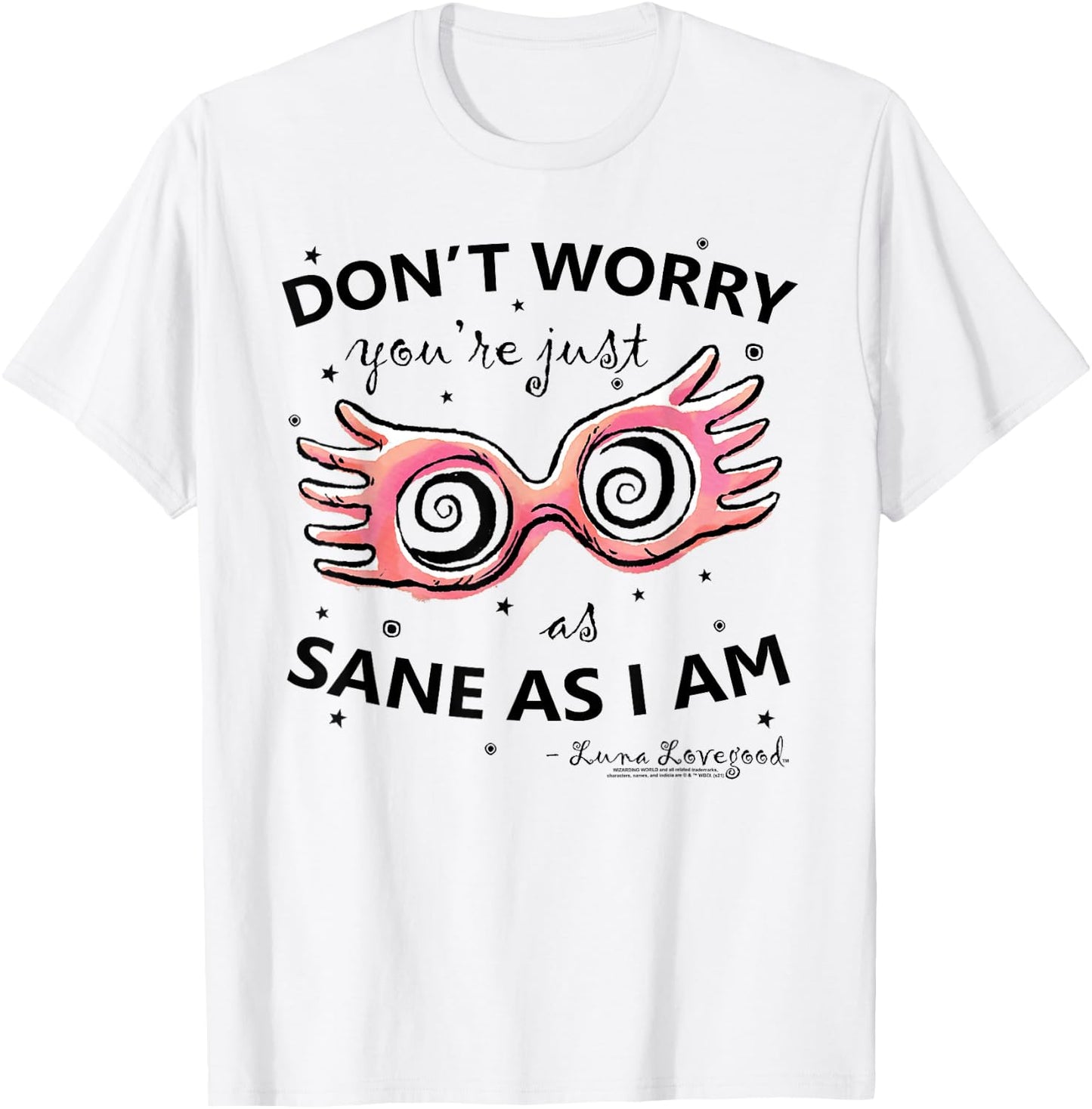 Harry Potter Luna Lovegood Spectrespecs Black T-Shirt - T-Shirt | White