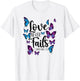 Christian Bible Verse Quote Butterfly 1 Corinthians 13:8 T-Shirt - T-Shirt | White