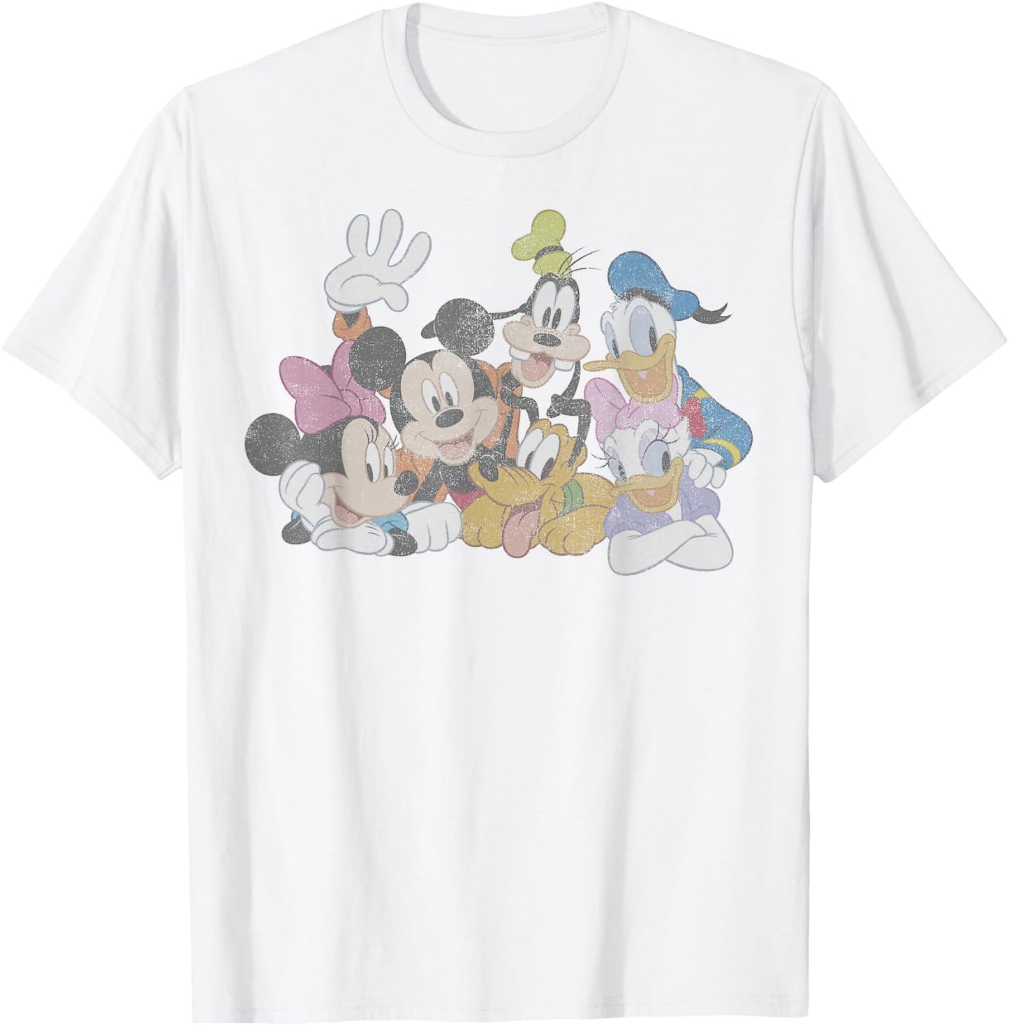 Disney Mickey and Friends Group Shot Portrait T-Shirt - T-Shirt | White