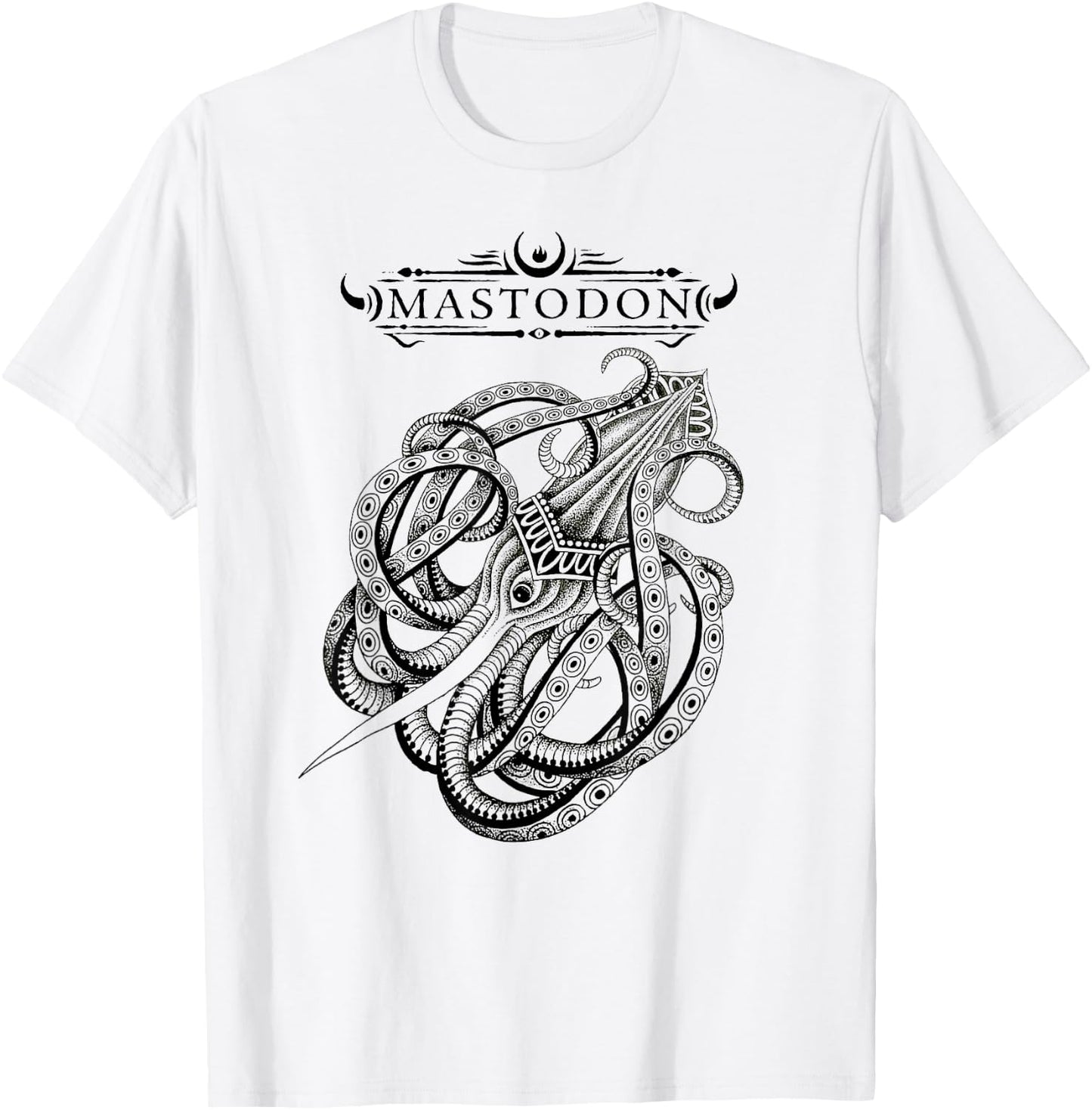Mastodon – Kraken T-Shirt - T-Shirt | White