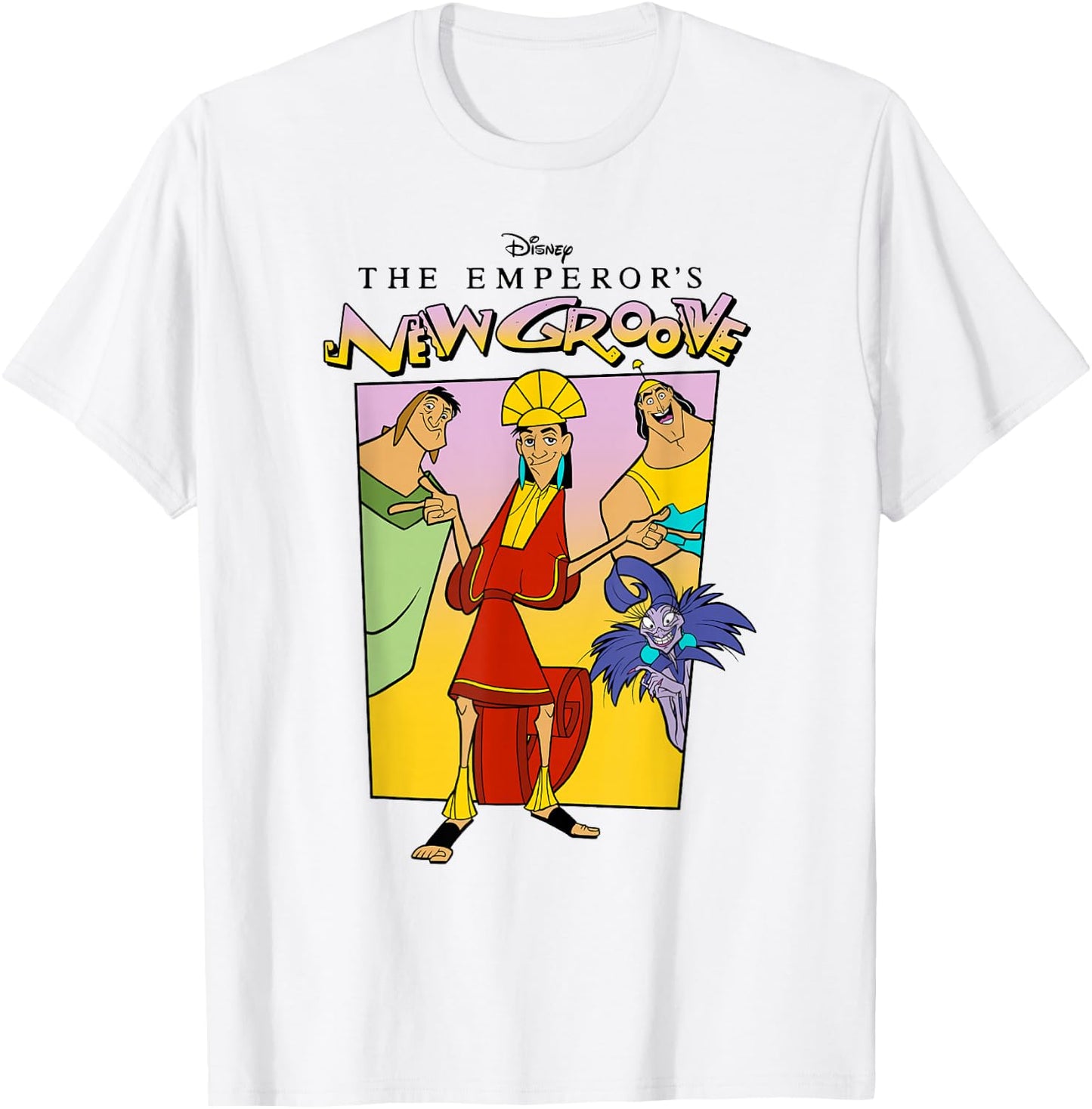Disney The Emperor's New Groove Group Shot Poster T-Shirt - T-Shirt | White